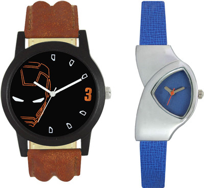 

Shocknshop LR04_208 Designer Analog Chain Strap Couple Watch - For Men & Women