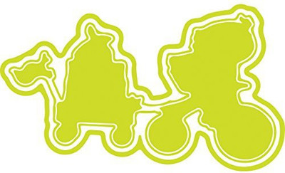 Generic CIO473 Stamping Bella Squidgy Cut It Out Dies-Squidgy On A Journey
