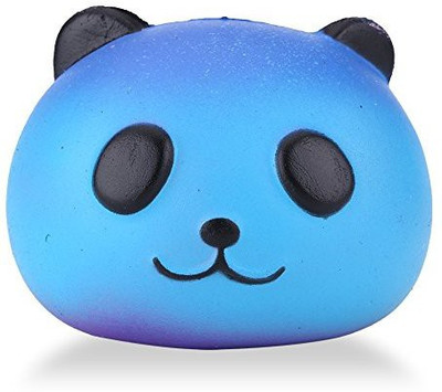 

ZJchao Stress Relief Toys, Cute Blue Panda Shape Squeeze Ball Slow Rising Kid Adult Stress Relief Toy Decor Gift