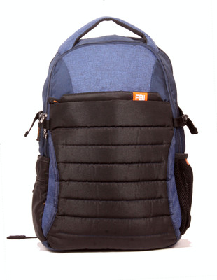 

FBI-Fabco School ,college 25 L Laptop Backpack(Black, Blue)