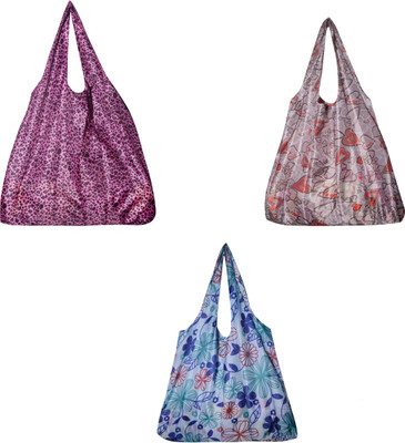 

Jewelz Combo of three strong, spacious, folding bags Multipurpose Bag(Multicolor, 12)