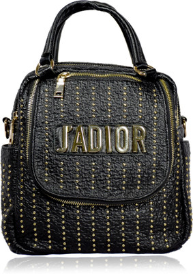 

Russo Milano Womens Studded Multipurpose Bag(Black, 6 inch)