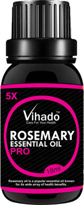 

VIHADO 5x PRO Pure Rosemary Essential Oil 5x PRO - Rosmarinus Officinalis - 18gm (Pack of 1)(18 ml)