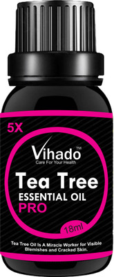

VIHADO 5x PRO Pure Essential Tea Tree oil - 18gm (PACK OF 1)(18 ml)