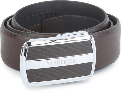 

Van Heusen Men Brown Genuine Leather Belt, Van Heusen Men Casual Brown Genuine Leather Reversible Belt