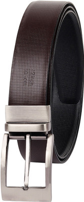

Erina Men Party Brown Genuine Leather Reversible Belt