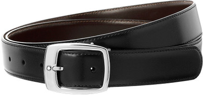 

Gravyinternational Men Formal Black Genuine Leather Belt