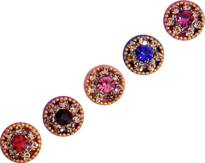 

Sunaina NEW LOVE COLLECTION ROUND FOREHEAD Multicolor Bindis(FANCY BINDI)