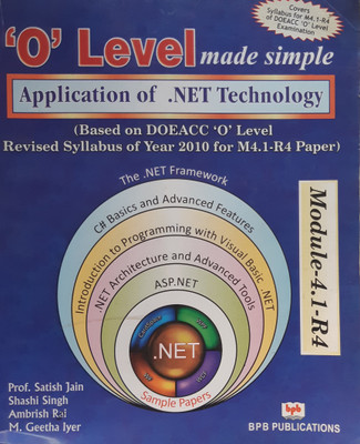 2010- O Level Application of .Net Technology (M4.I-R4)(English, Paperback, Jain Satish)
