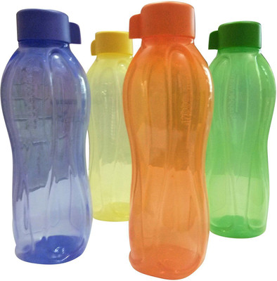TUPPERWARE 1000 ml Plastic Bottle(Pack of 4, Green, Blue, Pink, Yellow)