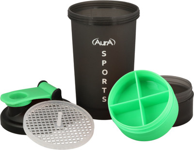 

Aura 3 in 1 600 ml Shaker(Pack of 1, Green)
