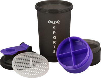 

Aura 3 in 1 600 ml Shaker(Pack of 1, Purple)