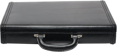 

JASHMIN Genuine leather briefcase Medium Briefcase - For Men & Women(Black)