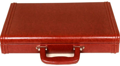 

JASHMIN Faux leather briefcase Medium Briefcase - For Men & Women(Tan)