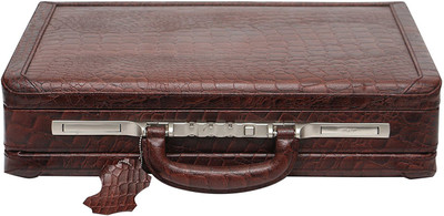 

HYATT Genuine leather briefcase Medium Briefcase - For Men & Women(Brown)
