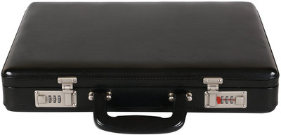 

HYATT Faux leather briefcase Medium Briefcase - For Men & Women(Black)