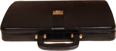

JASHMIN Faux leather briefcase Medium Briefcase - For Men & Women(Black)