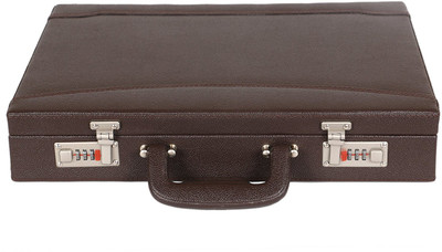 

HYATT Faux leather briefcase Medium Briefcase - For Men & Women(Brown)