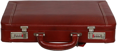 

HYATT Genuine leather briefcase Medium Briefcase - For Men & Women(Tan)