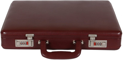 

JASHMIN Faux leather briefcase Medium Briefcase - For Men & Women(Maroon)