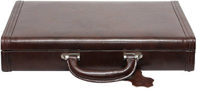 

HYATT Genuine leather briefcase Medium Briefcase - For Men & Women(Brown)