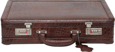 HYATT Genuine leather briefcase Medium Briefcase - For Men & Women(Brown)