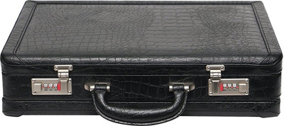 

JASHMIN Genuine leather briefcase Medium Briefcase - For Men & Women(Black)