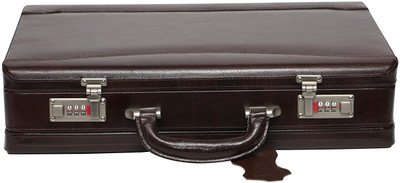

HYATT Genuine leather briefcase Medium Briefcase - For Men & Women(Brown)