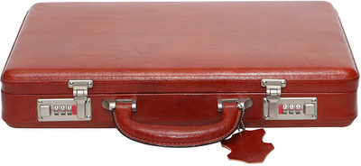 HYATT Genuine leather briefcase Medium Briefcase - For Men & Women(Tan)