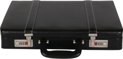 

JASHMIN Faux leather briefcase Medium Briefcase - For Men & Women(Black)