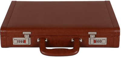 

HYATT Faux leather briefcase Medium Briefcase - For Men & Women(Tan)