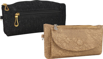 

Element Cart Casual, Formal, Party Black, Beige Clutch, Beige;black