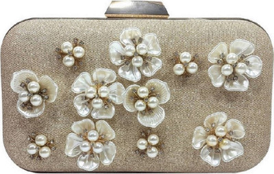 

Maniram Creation Party Beige Clutch
