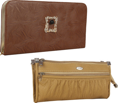 

Element Cart Casual, Formal, Party Beige, Brown Clutch