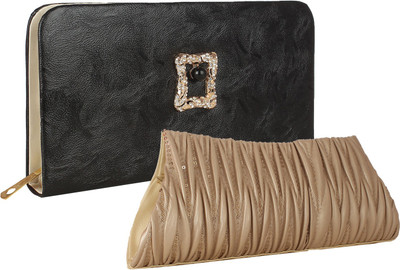 

Element Cart Casual, Formal, Party Black, Beige Clutch, Beige;black