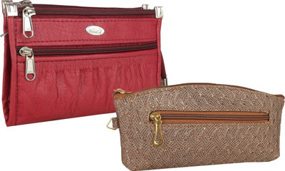

Element Cart Casual, Formal, Party Maroon, Brown Clutch, Brown;maroon