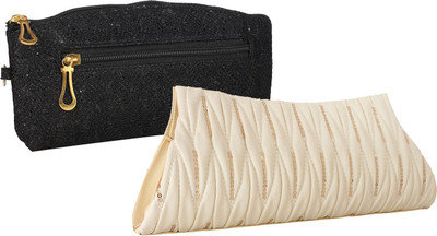 

Element Cart Casual, Formal, Party Black, White Clutch