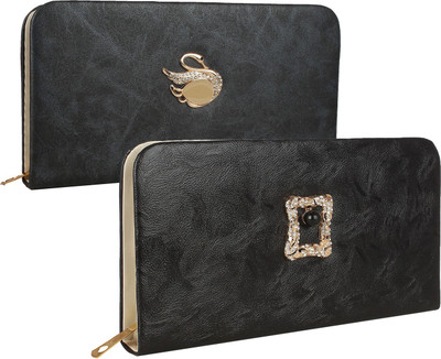 

Element Cart Casual, Formal, Party Black Clutch