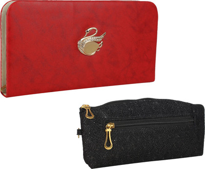 

Element Cart Casual, Formal, Party Black, Red Clutch