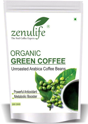 

Zenulife Green Coffee Beans 200gm for Weight Management Instant Coffee 200 g