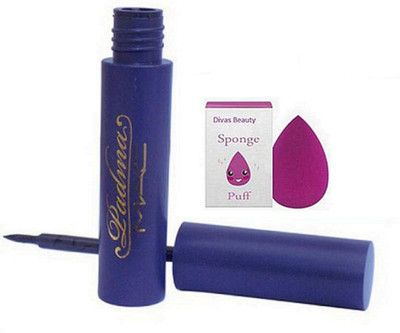 

divas beauty Sponge puff With Mac Padhma Liquid Eyeliner(Set of 2)