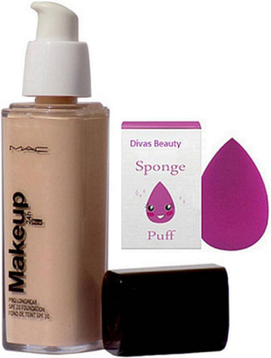 

divas beauty Sponge Puff, Makeup Fond De Teint Foundation(Set of 2)