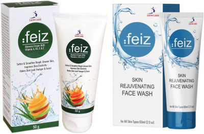 

Feiz SKIN REJUVENATING Face Wash + Aloevera Cream With Vitamin A, B3, C & E(Set of 1)