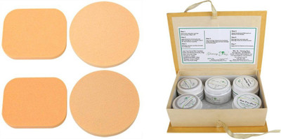 

Glowing Buzz Combo of puffs,sponge and anti tan facial kit(Set of 2)