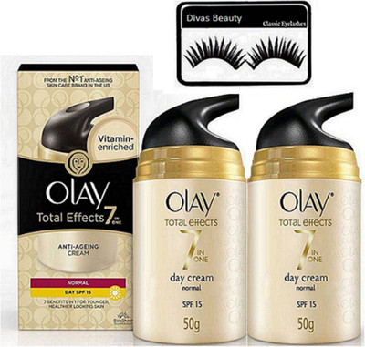 

divas beauty Eyelashes, 7 In One Day Cream Normal Spf 24 (Pack Of 2)(Set of 3)