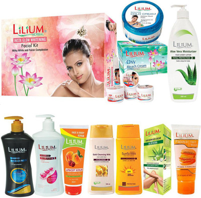 Lilium Herbal Glowing Skin Care Combo(Set of 11)