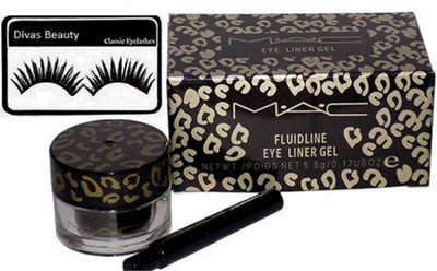 

divas beauty Eyelashes, Mac Long Lasting Fluidline Eye Liner Gel(Set of 2)