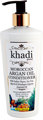 

Khadi Global Argan Oil Conditioner with Indian Thyme, Tea Tree & Myrrh Essential Oil 25+ Natural Extracts & Essential Oils 250 ml(250 ml)
