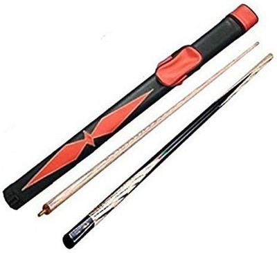 

HR GROUP 863 COMBO OF HALF BRIDGE CUE 9MM WITH RED CUE COVER Snooker, Pool, Billiards Cue Stick(Wooden)