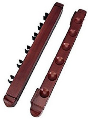 

HR GROUP STAND Billiard Pool Wall Mount Hanging 6 Cue Sticks Wood Rack Holder for Snooker Snooker, Pool, Billiards Cue Stick(Wooden)